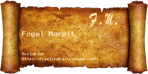 Fogel Margit névjegykártya